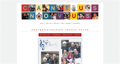 Desktop Screenshot of cantus-novus.de