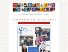 Tablet Screenshot of cantus-novus.de
